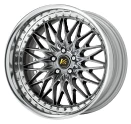 Легкосплавний диск 17" Work Wheels VS XV 17x10,5 BLANK Brilliant срібний чорний (BSB) - фото My Tuning Lab