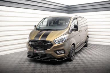 Передній сплітер V.2 Maxton Ford Transit Custom Mk1 Facelift / Tourneo Custom Mk1 Facelift - фото My Tuning Lab
