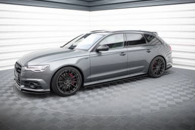 Накладки на пороги V.1 Maxton Audi A6 / A6 C7 S-line/ S6 C7 Facelift - фото My Tuning Lab