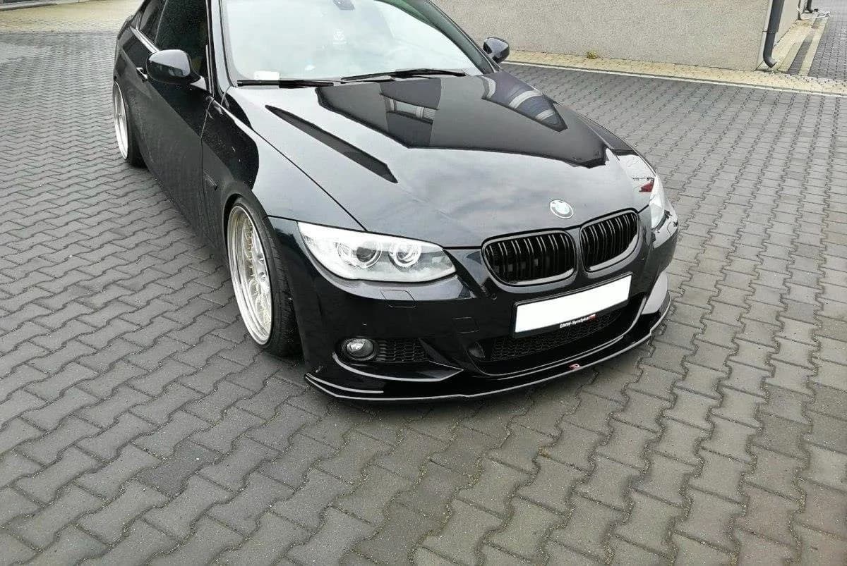 Передній сплітер Maxton V1 BMW 3 E92 M-пакет рестайлінг (чорний глянець) - фото My Tuning Lab