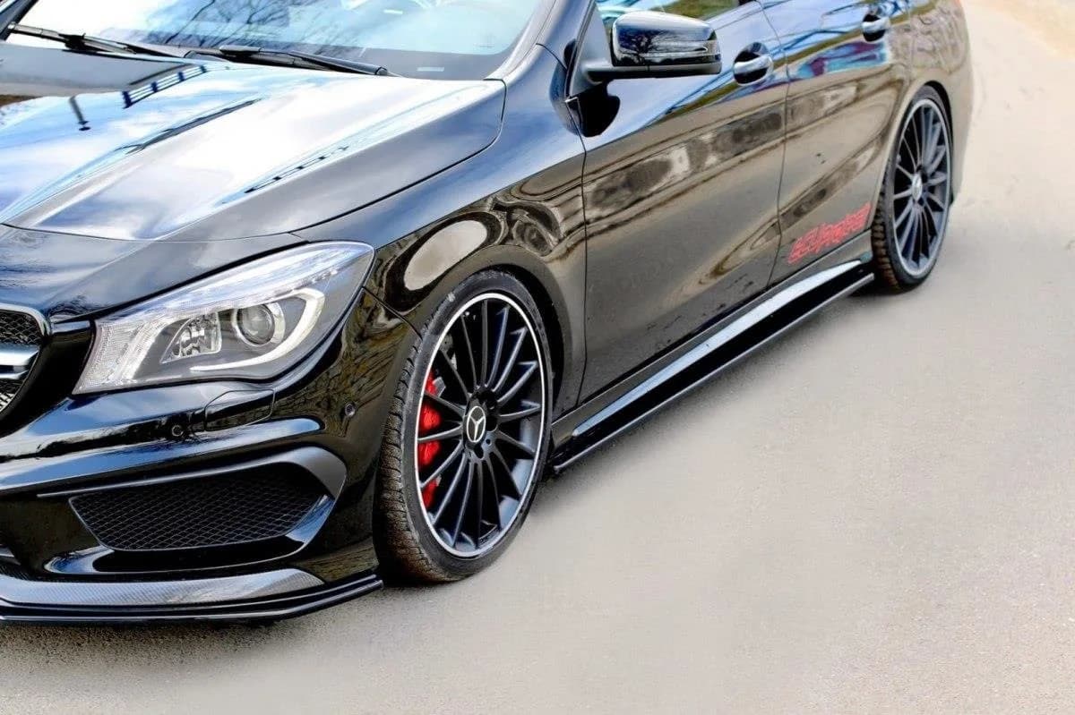 Maxton Design Накладки на пороги Mercedes CLA 45 AMG C117/A45 AMG W176 дорестайлінг - фото My Tuning Lab