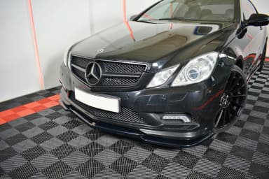 Передній сплітер Maxton Mercedes-Benz E-Class W207 Coupe AMG-Line (чорний глянець) - фото My Tuning Lab