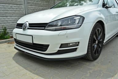 Передній сплітер Maxton Volkswagen Golf MK7 (чорний глянець) - фото My Tuning Lab