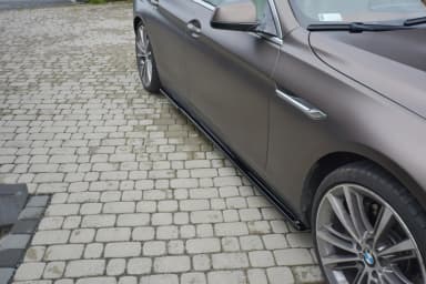 Накладки на пороги Maxton BMW 6 Gran Coupe (чорний глянець) - фото My Tuning Lab