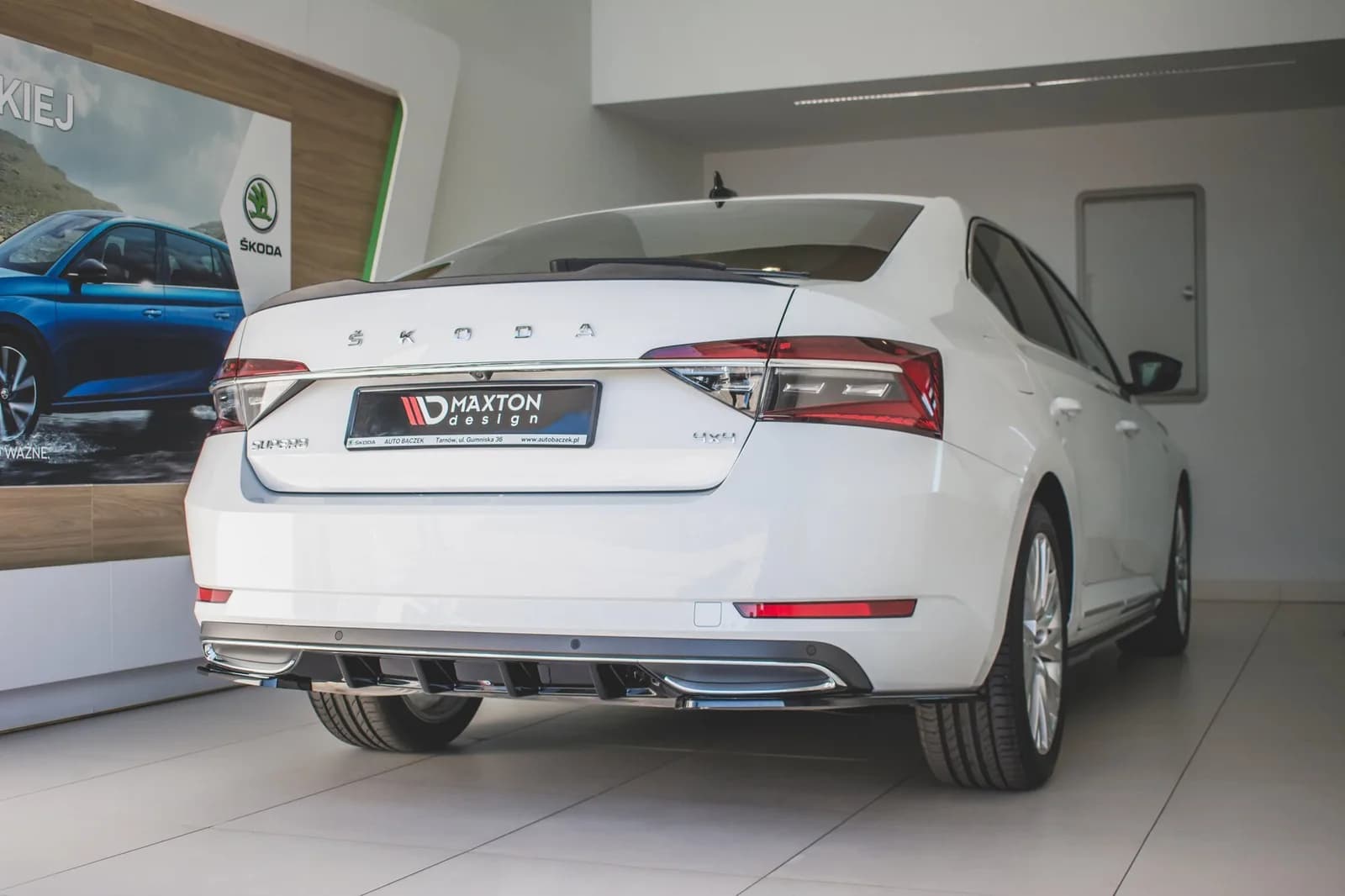 Задня накладка Maxton Skoda Superb Liftback / Combi Mk3 FL - фото My Tuning Lab