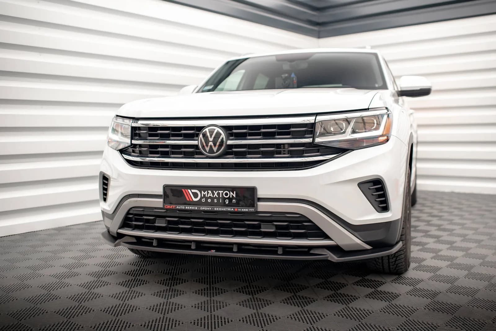 Передній сплітер V.1 Maxton Volkswagen Atlas Cross Sport - фото My Tuning Lab