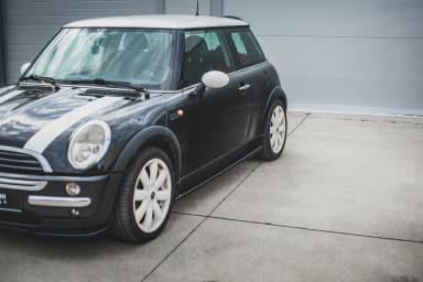 Накладки на пороги Maxton Mini Cooper / One R50 (чорний глянець) - фото My Tuning Lab