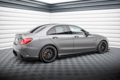 Накладки на пороги Street Pro + Flaps Maxton Mercedes-AMG C63 Sedan / Estate W205 Facelift - фото My Tuning Lab