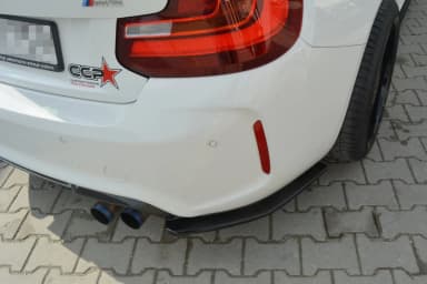 Задні сплітери boczne Maxton BMW M2 F87 Coupe (чорний глянець) - фото My Tuning Lab
