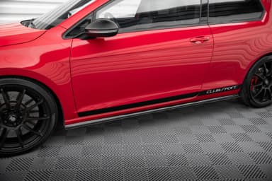 Накладки на пороги Maxton Volkswagen Golf MK7 GTI Clubsport - фото My Tuning Lab
