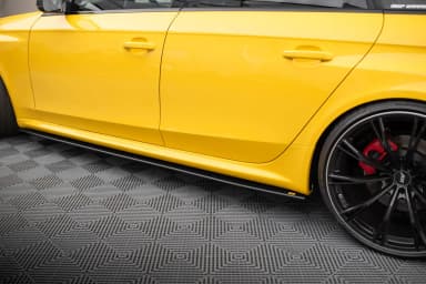 Накладки на пороги Street Pro Maxton Audi RS4 B8 - фото My Tuning Lab
