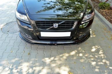 Передній сплітер Maxton Volvo V50F R-Design V1 (чорний глянець) - фото My Tuning Lab