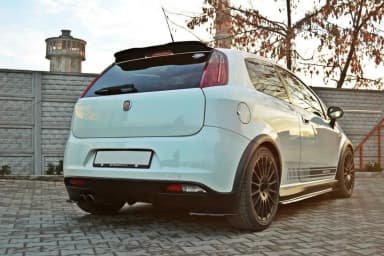 Задній спойлер Maxton Fiat Grande Punto Abarth (чорний глянець) - фото My Tuning Lab