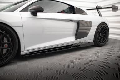 Накладки на пороги V.2 + Flaps Maxton Audi R8 Mk2 Facelift - фото My Tuning Lab