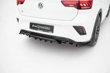 Задній центральний сплітер з дифузором Maxton Volkswagen T-Roc R Mk1 - фото My Tuning Lab