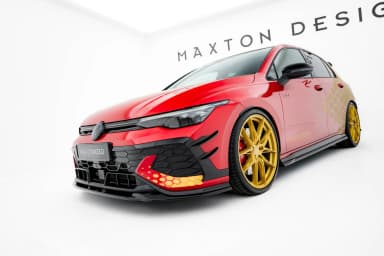 Канарди (аеродинамічні накладки переднього бампера) Maxton Volkswagen Golf GTI Clubsport Mk8 Facelift - фото My Tuning Lab