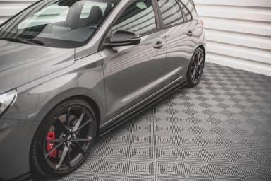 Накладки на пороги Street Pro V.2 Maxton Hyundai I30 N / N-Line Hatchback / Fastback Mk3 / Mk3 Facelift - фото My Tuning Lab