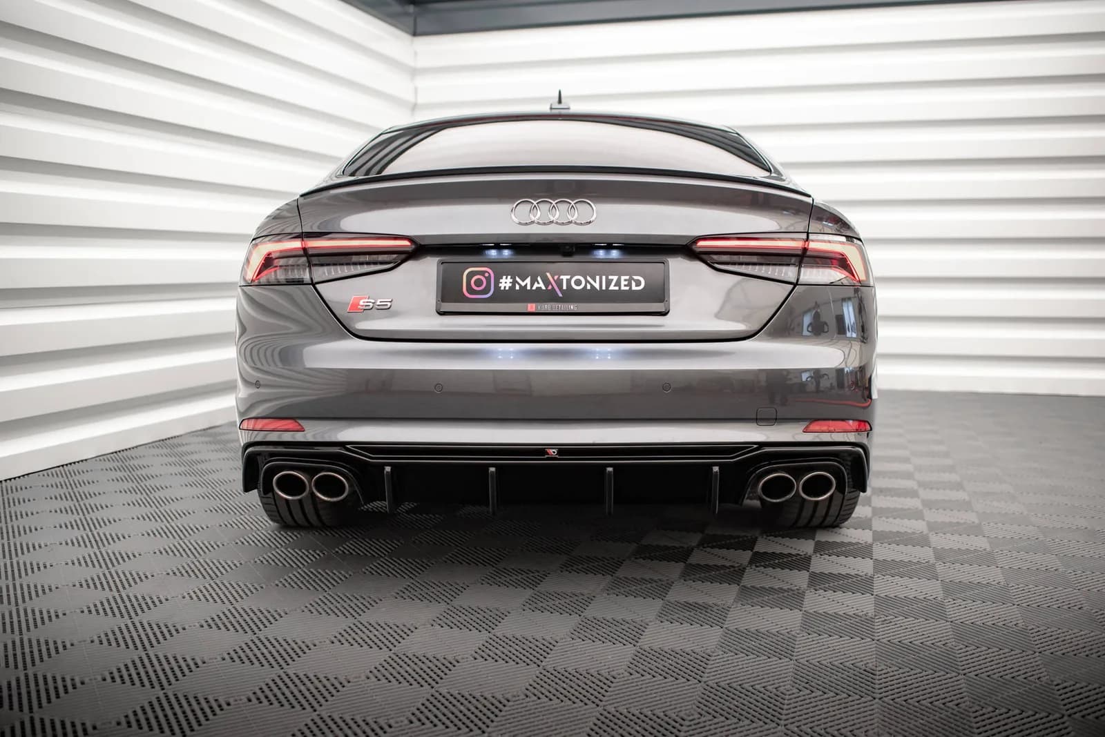 Задня накладка Maxton Audi S5 F5 Coupe / Sportback - фото My Tuning Lab
