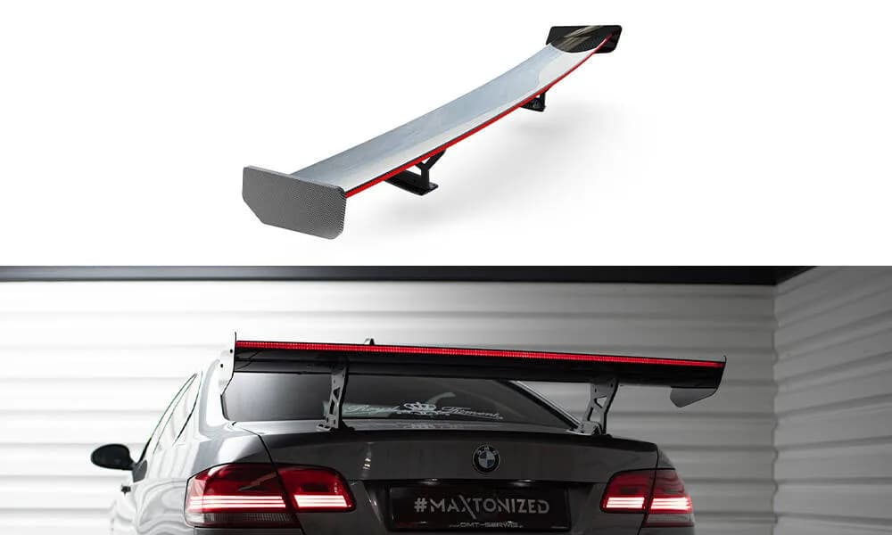 Karbonowy Spoiler Z Wewnętrznymi Wspornikami + LED Maxton BMW 3 / M3 Coupe E92 - фото My Tuning Lab