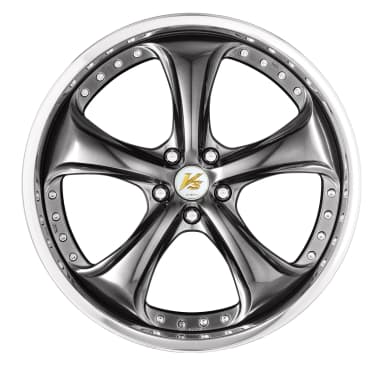 Легкосплавний диск 18" Work Wheels VS KF# 18x9,5 BLANK Brilliant срібний чорний (BSB) - фото My Tuning Lab