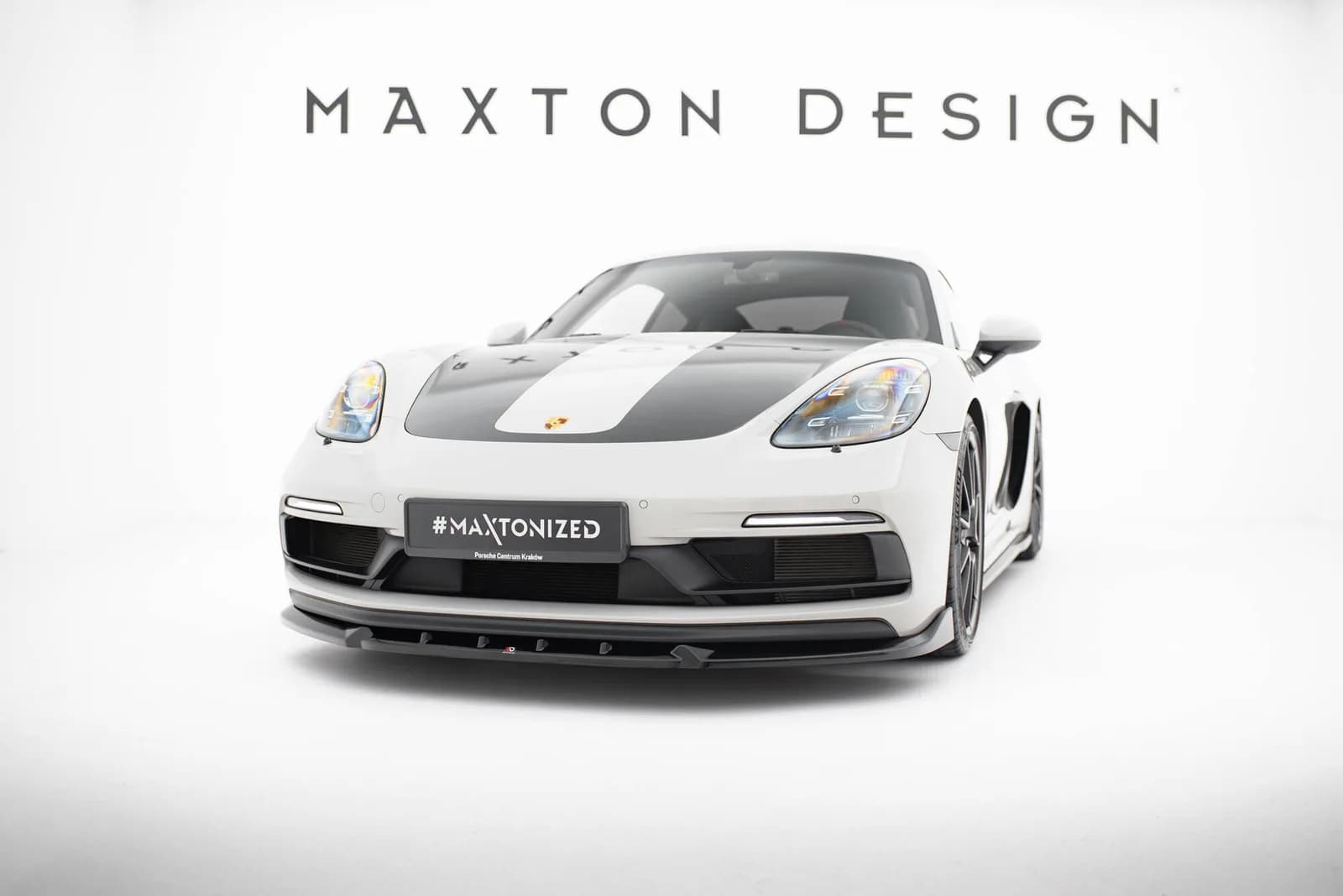 Передній сплітер V.2 Maxton Porsche 718 Cayman GTS 982c / 718 Boxster GTS 982 - фото My Tuning Lab