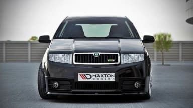 Передній сплітер Maxton Skoda Fabia RS MK1 (чорний глянець) - фото My Tuning Lab