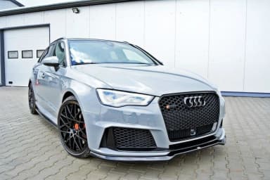 Передній сплітер Maxton V1 Audi RS3 8V Sportback (чорний глянець) - фото My Tuning Lab