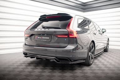 Задній сплітер (Z Dyfuzorem) Maxton Volvo V90 / S90 R-Design Mk2 - фото My Tuning Lab