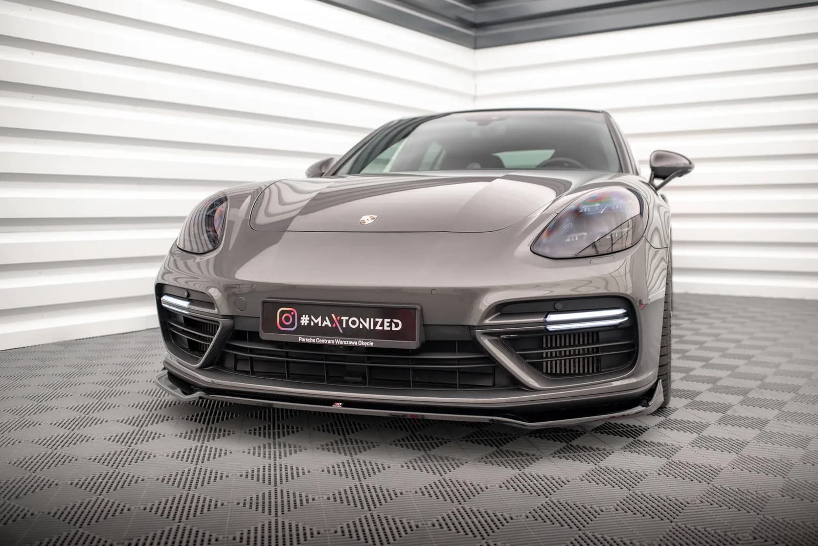 Передній сплітер V.2 Maxton Porsche Panamera Turbo S E-Hybrid - фото My Tuning Lab
