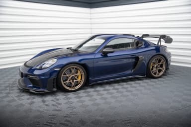 Накладки на пороги Maxton Porsche 718 Cayman GT4 RS 982c - фото My Tuning Lab