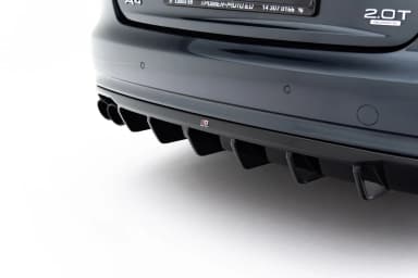 Задня накладка Maxton Audi A4 B8 Facelift (Wersja z podwójnym Вихлопem z jednej strony) - фото My Tuning Lab