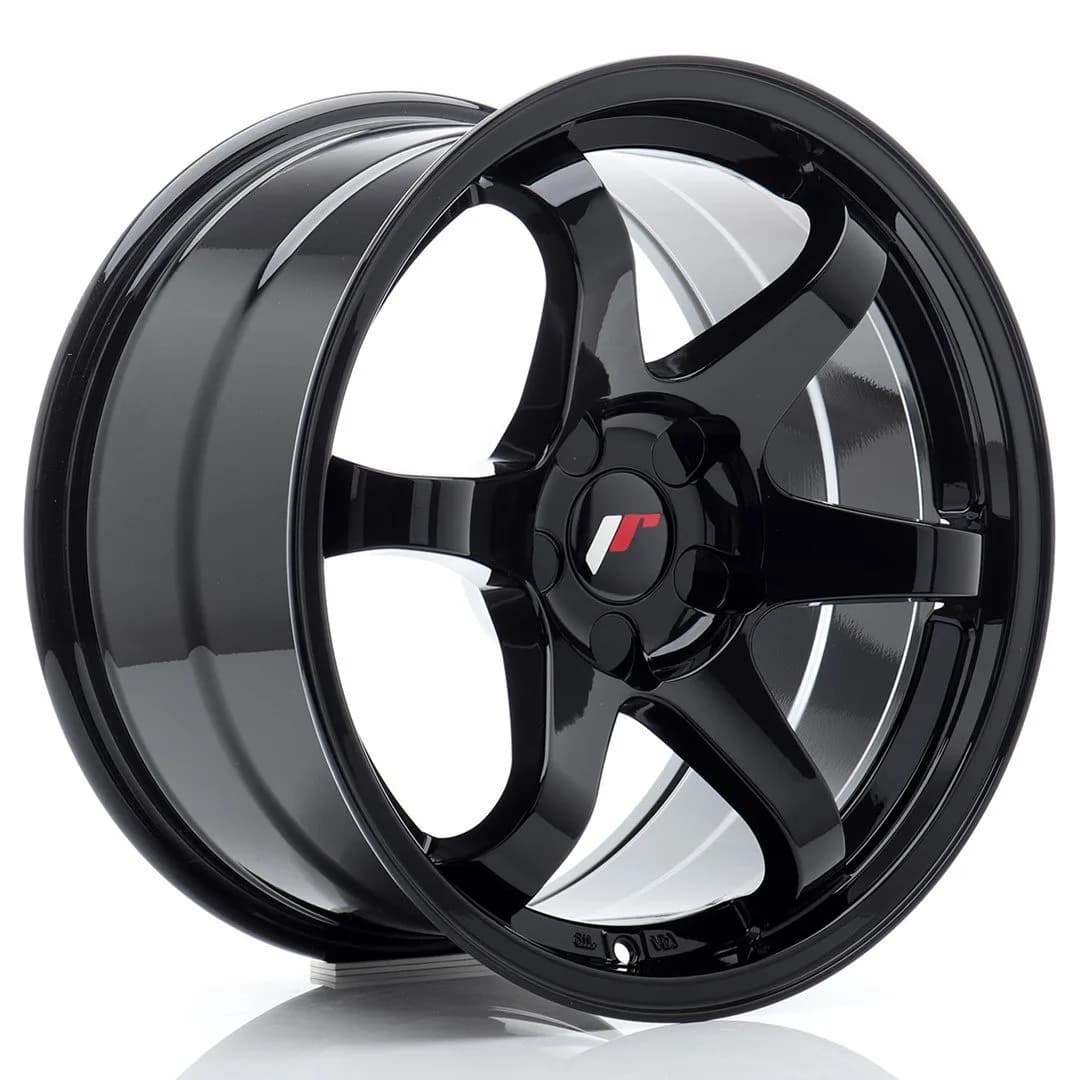 Легкосплавний диск 17" Japan Racing JR3 17x9 ET20-35 BLANK глянцевий чорний - фото My Tuning Lab