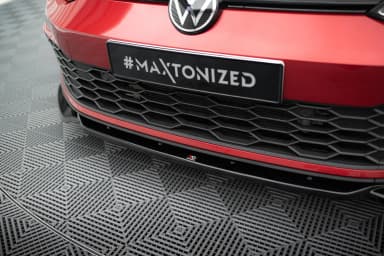 Передній сплітер V.2 + Flaps Maxton Volkswagen Golf GTI / GTE / GTD / R-Line Mk8 - фото My Tuning Lab