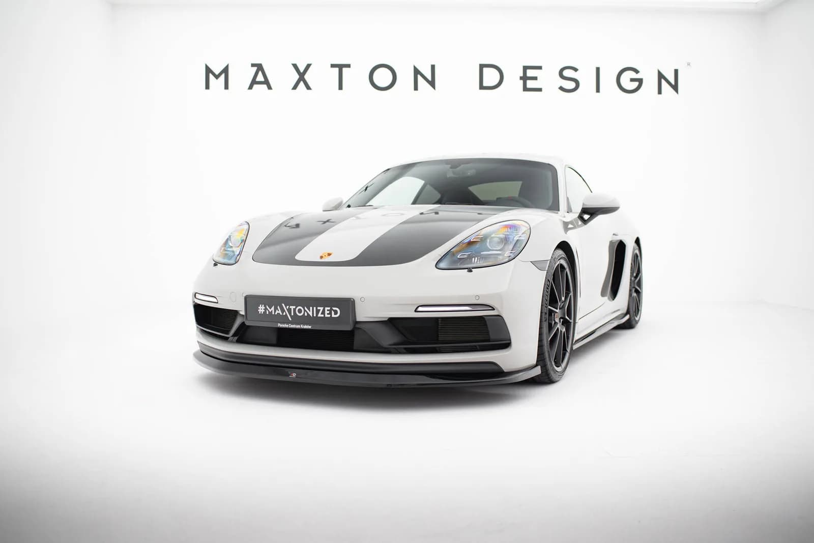 Передній сплітер V.1 Maxton Porsche 718 Cayman GTS 982c / 718 Boxster GTS 982 - фото My Tuning Lab
