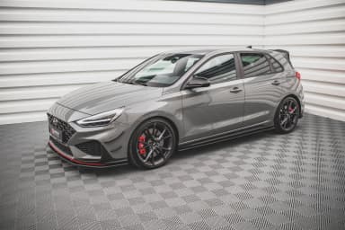 Накладки на пороги Street Pro V.2 Maxton Hyundai I30 N / N-Line Hatchback / Fastback Mk3 / Mk3 Facelift - фото My Tuning Lab