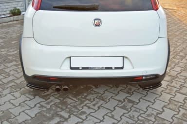 Задні сплітери boczne Maxton Fiat Grande Punto Abarth (чорний глянець) - фото My Tuning Lab