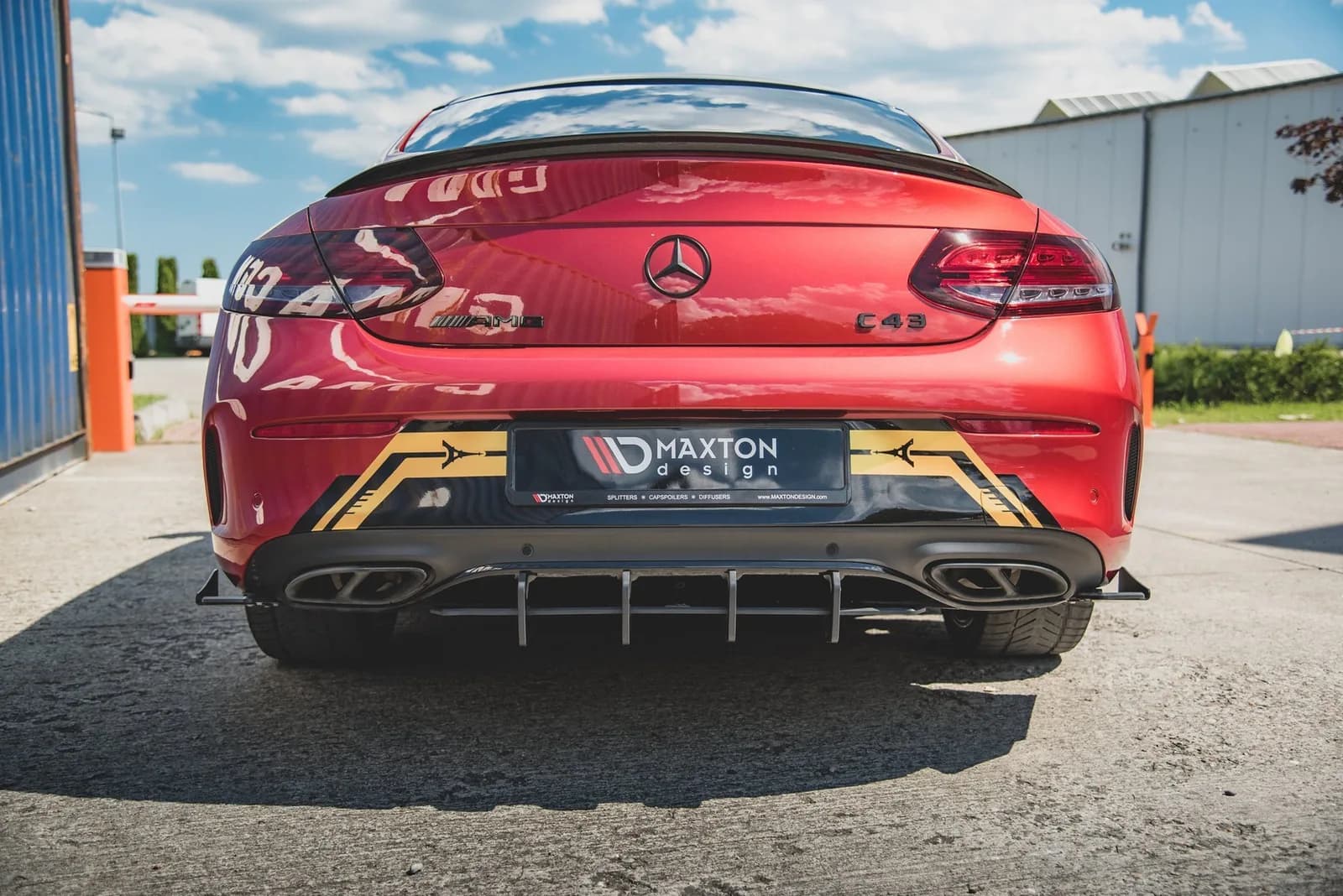 Задній дифузор Racing Durability Maxton Mercedes-AMG C43 Coupe C205 - фото My Tuning Lab