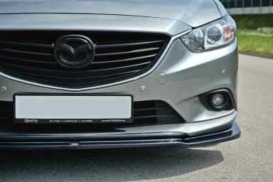 Передній сплітер Maxton V1 Mazda 6 GJ (MK3) (чорний глянець) - фото My Tuning Lab