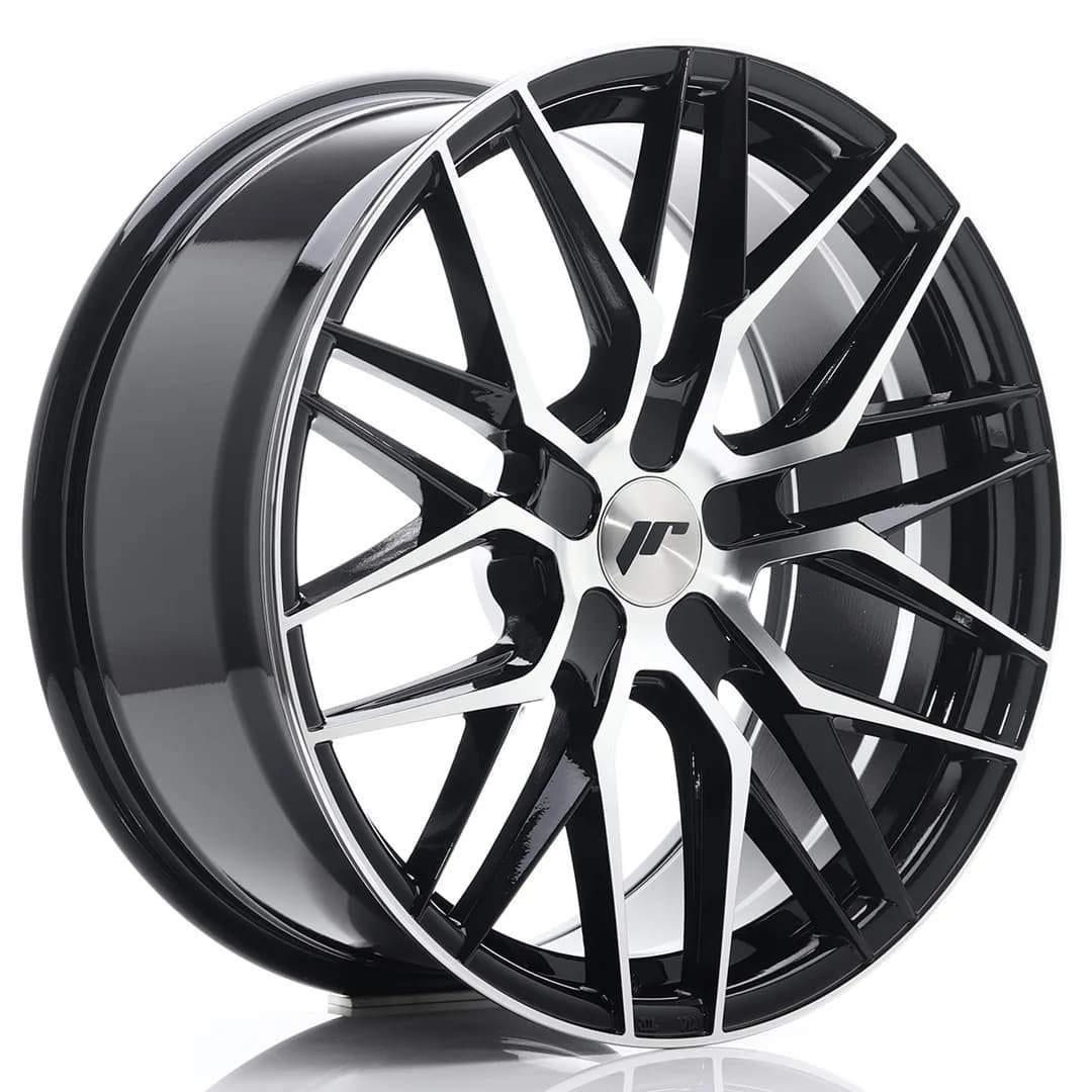 Легкосплавний диск 19" Japan Racing JR28 19x8,5 ET40 5x114,3 глянцевий чорний Machined - фото My Tuning Lab