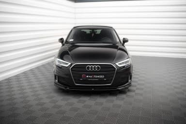 Передній сплітер V.2 Maxton Audi A3 Sportback 8V Facelift - фото My Tuning Lab