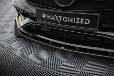 Передній сплітер Street Pro + Flaps Maxton Mercedes-AMG CLA 45 Aero C117 Facelift - фото My Tuning Lab