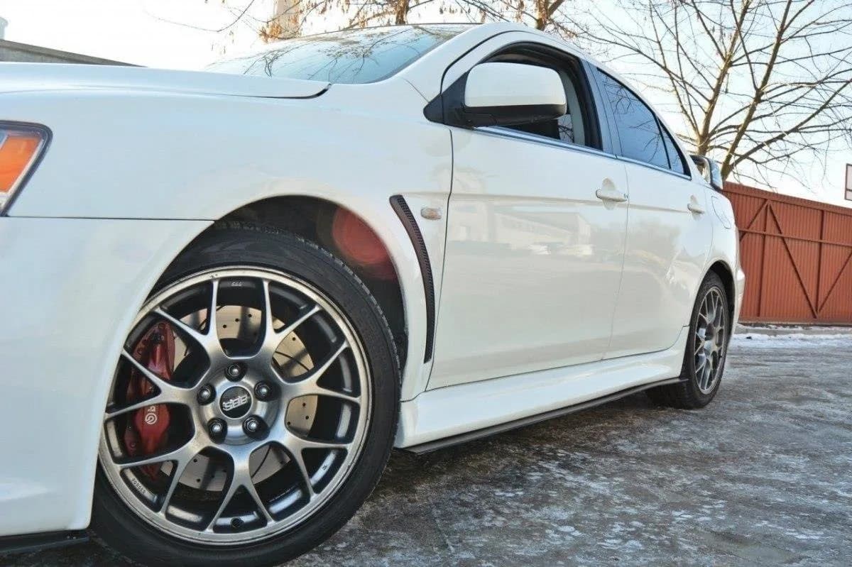 Накладки на пороги Racing Maxton Mitsubishi Lancer Evo X - фото My Tuning Lab