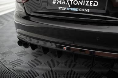 Задня накладка Maxton Audi A5 Coupe / Cabrio S-Line 8T (Wersja z podwójnym Вихлопem z jednej strony) - фото My Tuning Lab