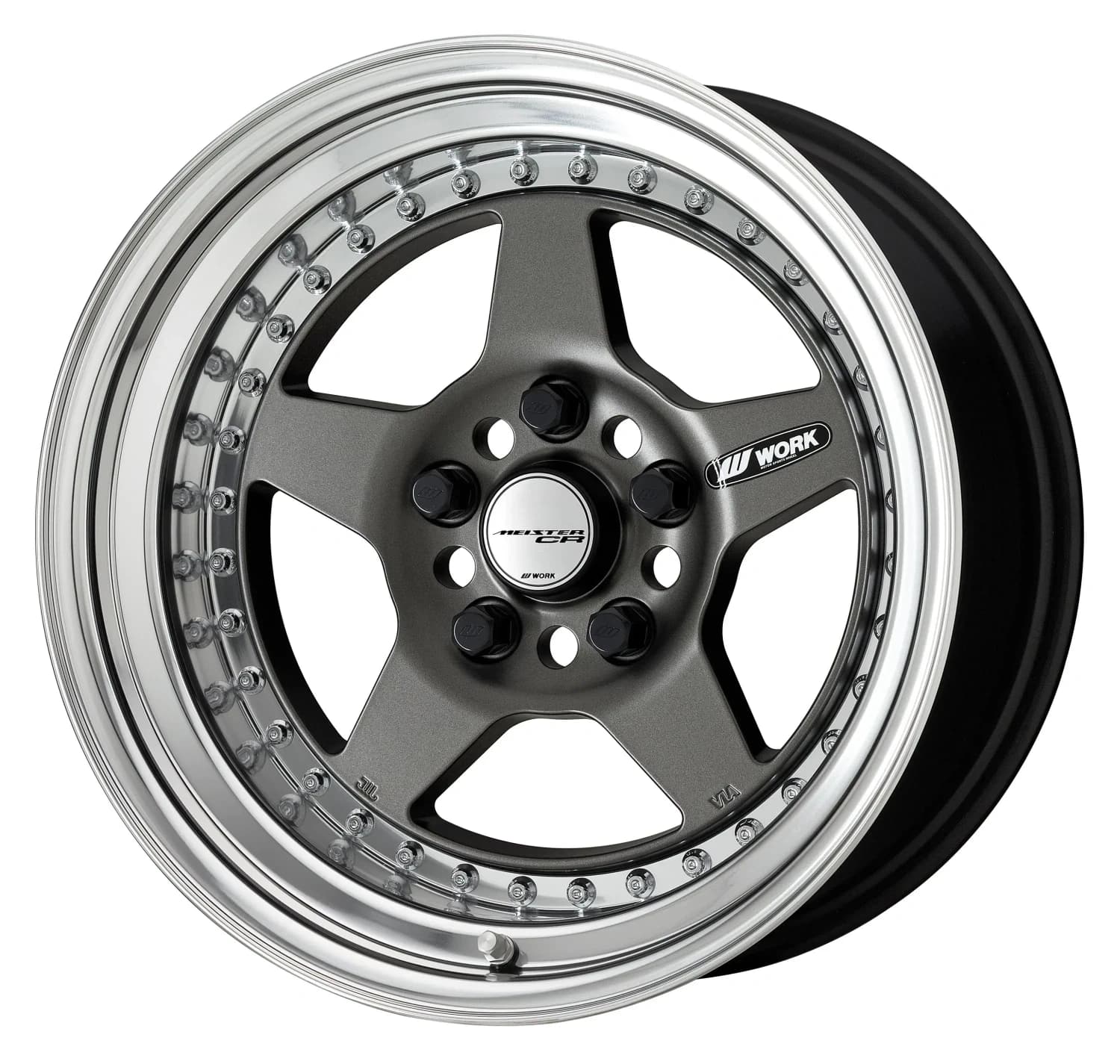 Легкосплавний диск 14" Work Wheels Meister CR01 14x9,5 BLANK матовий графіт (MGM) - фото My Tuning Lab