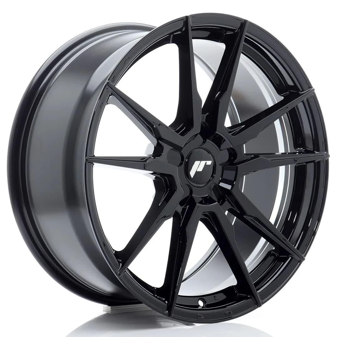 Легкосплавний диск 19" Japan Racing JR21 19x8,5 ET45 5x112 глянцевий чорний - фото My Tuning Lab