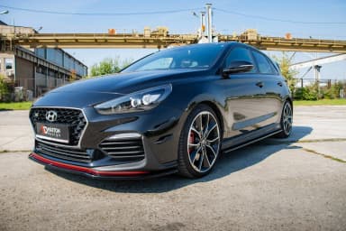 Канарди аеродинамічні накладки переднього бампера Maxton Hyundai I30 N Mk3 - фото My Tuning Lab