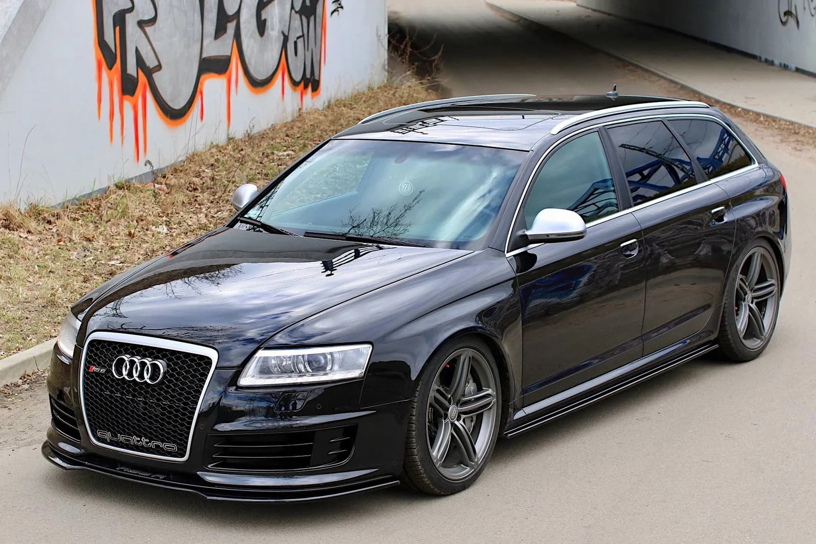 Накладки на пороги Maxton Audi RS6 C6 - фото My Tuning Lab