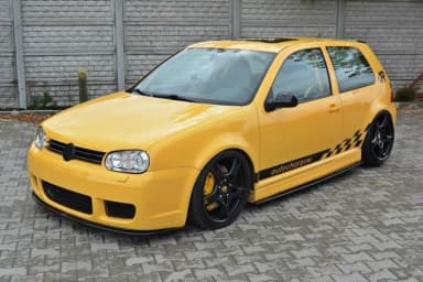 Передній сплітер Maxton Volkswagen Golf MK4 R32 (чорний глянець) - фото My Tuning Lab
