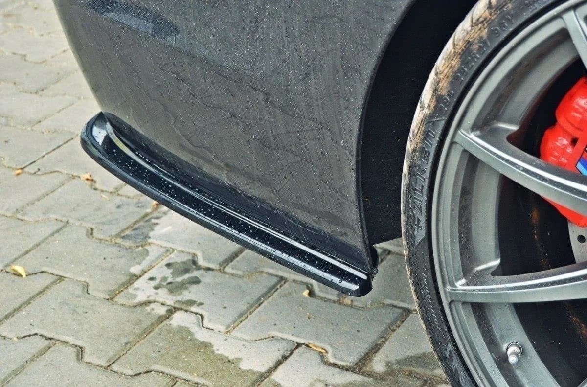 Задні сплітери boczne Maxton BMW 5 F11 M-пакет (2 podwójne końcówki Вихлопu) (чорний глянець) - фото My Tuning Lab