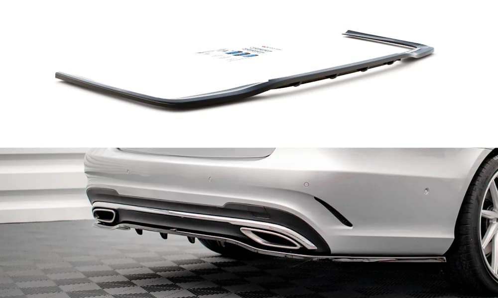 Задній сплітер (Z Dyfuzorem) Maxton Mercedes-Benz E AMG-Line Sedan W212 Facelift - фото My Tuning Lab